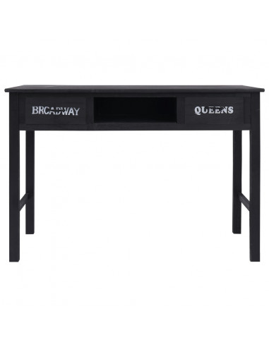 Tavolo Consolle Nero 110x45x76 cm in Legno