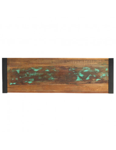 Tavolo Consolle 110x35x76 cm in Legno Massello di Recupero