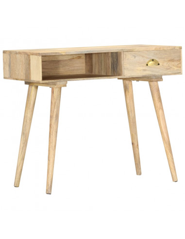 Tavolo Consolle 90x45x75 cm in Legno Massello di Mango