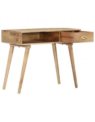 Tavolo Consolle 90x45x75 cm in Legno Massello di Mango