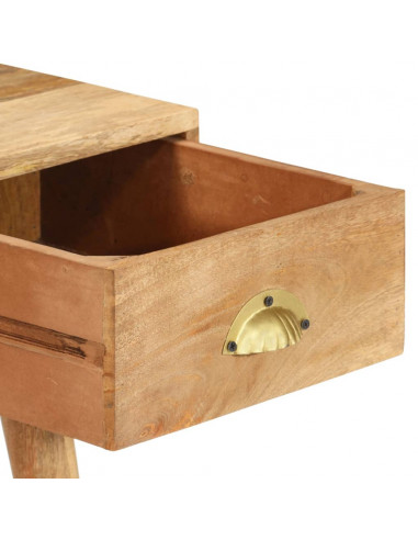Tavolo Consolle 90x45x75 cm in Legno Massello di Mango