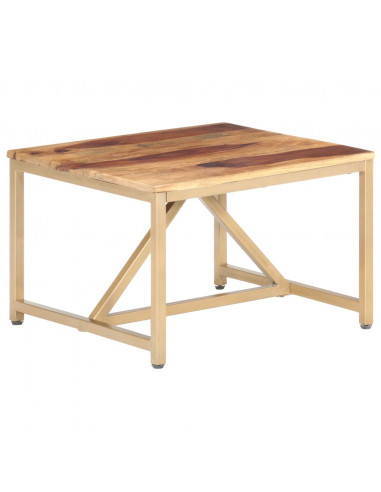 Tavolino Laterale 60x60x40 cm in Legno Massello di Sheesham