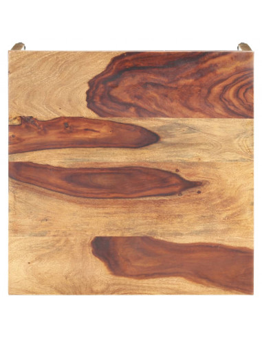 Tavolino Laterale 60x60x40 cm in Legno Massello di Sheesham