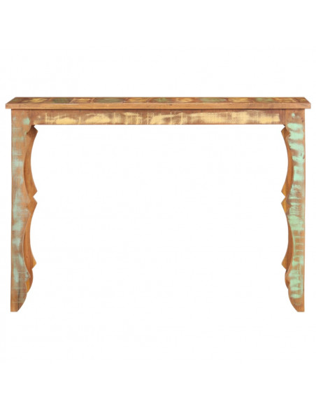 Tavolo Consolle 110x40x76 cm in Legno Massello di Recupero
