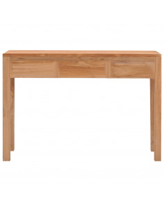 Tavolo Consolle 110x35x75 cm in Legno Massello di Teak 2