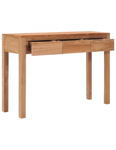 Tavolo Consolle 110x35x75 cm in Legno Massello di Teak