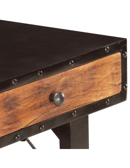 Tavolo Consolle 118x35x76 cm in Legno Massello di Recupero