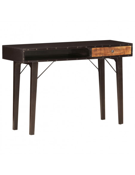 Tavolo Consolle 118x35x76 cm in Legno Massello di Recupero