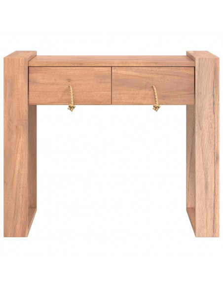 Tavolo Consolle 90x35x75 cm in Legno Massello di Teak