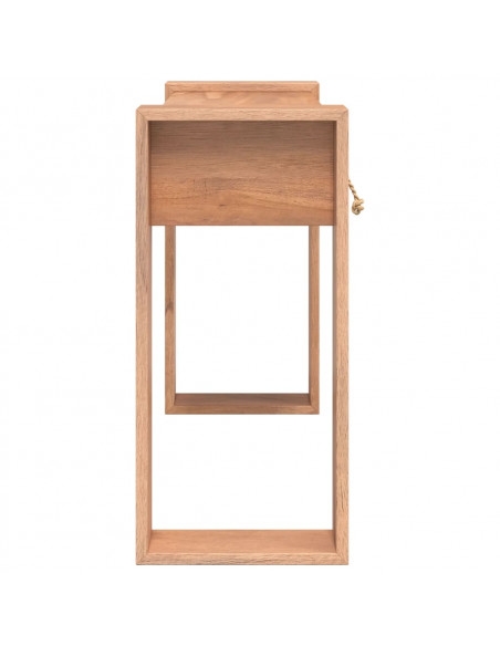 Tavolo Consolle 90x35x75 cm in Legno Massello di Teak