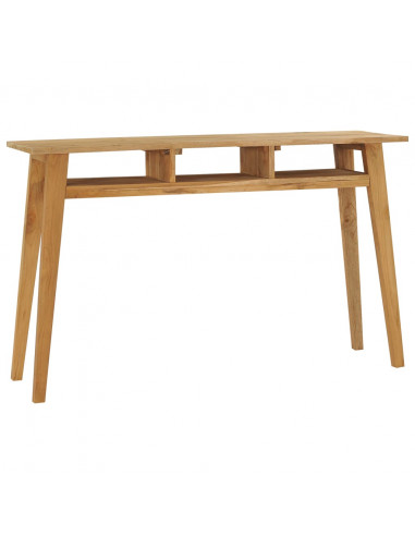 Tavolo Consolle 120x35x75 cm in Legno Massello di Teak