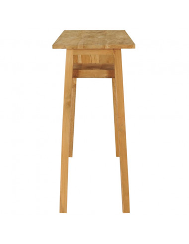 Tavolo Consolle 120x35x75 cm in Legno Massello di Teak