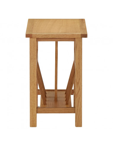 Tavolino con Portariviste 45x27x42 cm Massello di Rovere