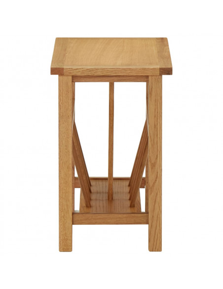 Tavolino con Portariviste 45x27x42 cm Massello di Rovere