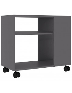 Tavolino da Salotto Grigio 70x35x55 cm in Legno Multistrato 2