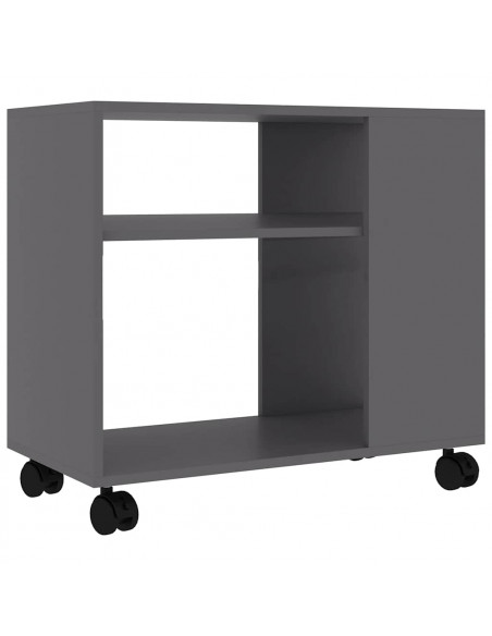 Tavolino da Salotto Grigio 70x35x55 cm in Legno Multistrato