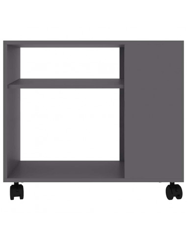 Tavolino da Salotto Grigio 70x35x55 cm in Legno Multistrato