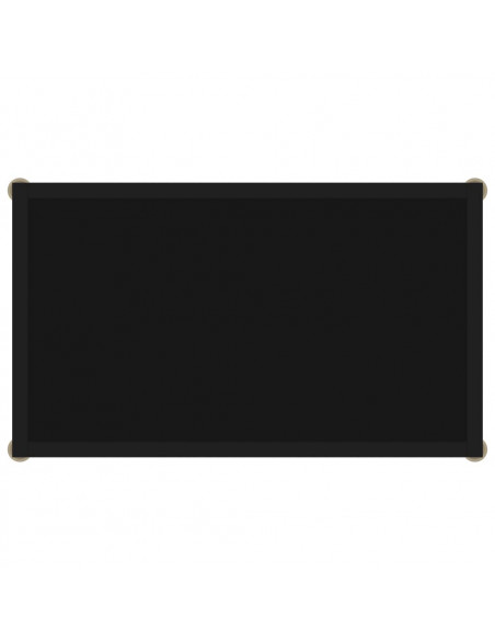 Tavolo Consolle Nero 60x35x75 cm in Vetro Temperato