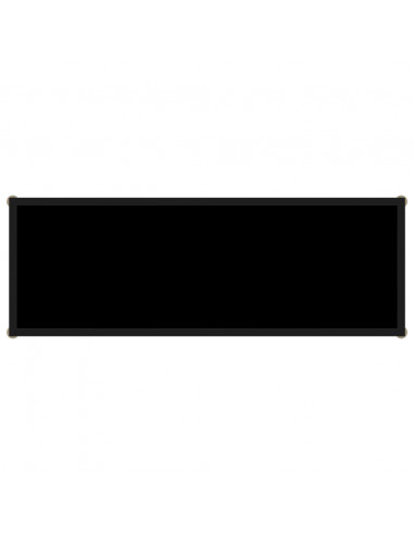 Tavolo Consolle Nero 100x35x75 cm in Vetro Temperato
