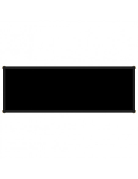 Tavolo Consolle Nero 100x35x75 cm in Vetro Temperato