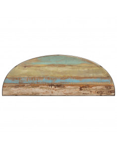 Tavolino Laterale 110x40x77 cm in Legno Massello di Recupero 2