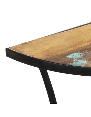 Tavolino Laterale 110x40x77 cm in Legno Massello di Recupero