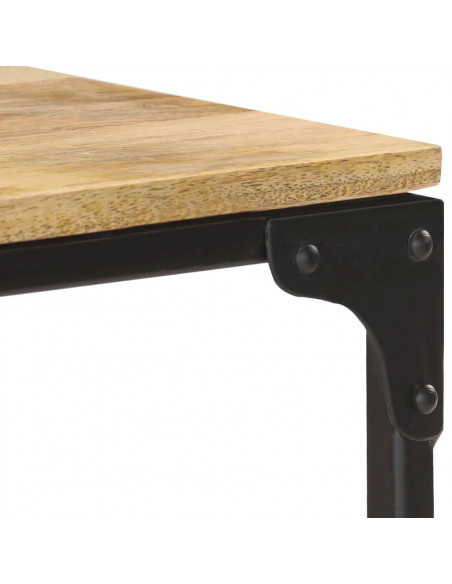 Tavolo Consolle 110x30x75 cm in Legno Massello di Mango