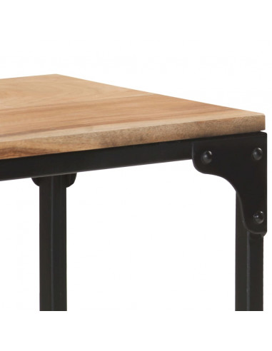 Tavolo Consolle 110x30x75 cm in Legno Massello di Acacia