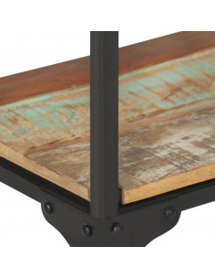 Tavolo Consolle 110x30x75 cm in Legno Massello di Recupero 2