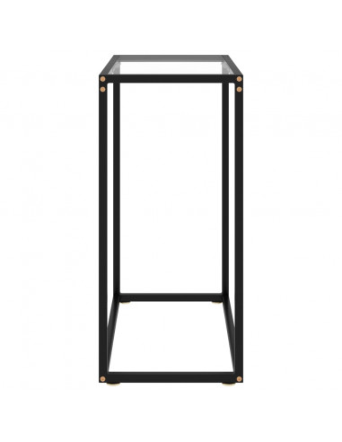 Tavolo Consolle Trasparente 60x35x75 cm in Vetro Temperato