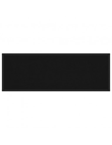 Tavolo Consolle Nero 100x35x75 cm in Vetro Temperato