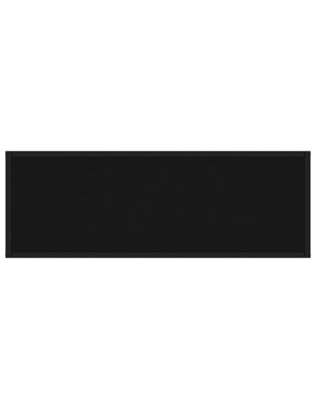 Tavolo Consolle Nero 100x35x75 cm in Vetro Temperato