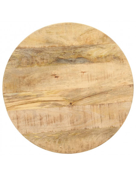 Tavolino di Servizio 48x48x56cm in Legno Massello di Mango