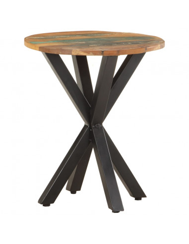 Tavolino di Servizio 48x48x56 cm in Legno Massello di Recupero