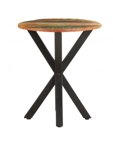 Tavolino di Servizio 48x48x56 cm in Legno Massello di Recupero