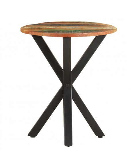 Tavolino di Servizio 48x48x56 cm in Legno Massello di Recupero