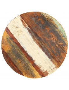 Tavolino di Servizio 68x68x56 cm in Legno Massello di Recupero 2