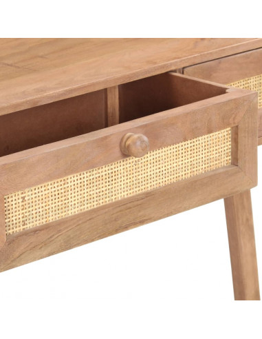 Tavolo Consolle 100x35x76 cm in Legno Massello di Mango