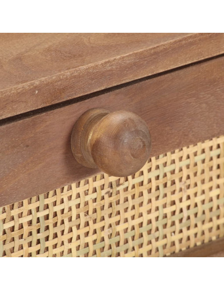 Tavolo Consolle 100x35x76 cm in Legno Massello di Mango