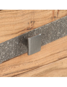 Tavolo Consolle 90x30x75 cm in Legno Massello di Acacia 2