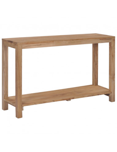 Tavolo Consolle 120x35x75 cm in Legno Massello di Teak