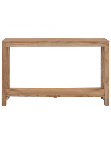 Tavolo Consolle 120x35x75 cm in Legno Massello di Teak