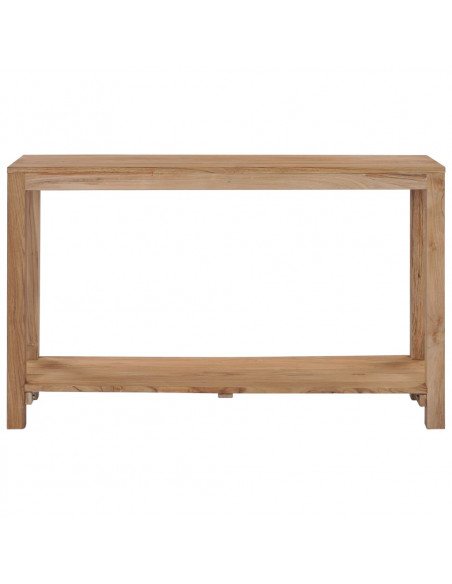 Tavolo Consolle 120x35x75 cm in Legno Massello di Teak