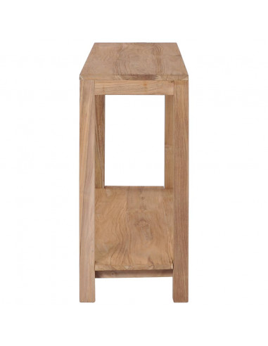 Tavolo Consolle 120x35x75 cm in Legno Massello di Teak