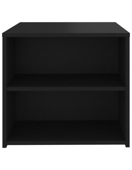 Tavolino Nero 50x50x45 cm in Legno Multistrato