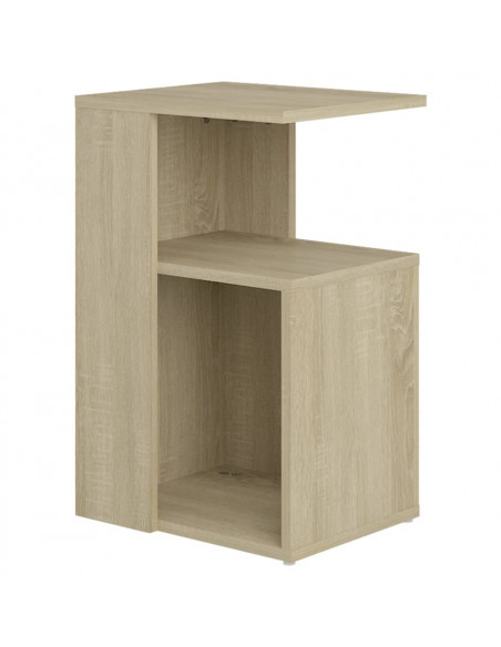 Tavolino Rovere Sonoma 36x30x56 cm in Legno Multistrato