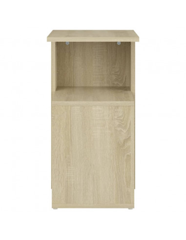 Tavolino Rovere Sonoma 36x30x56 cm in Legno Multistrato