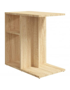 Tavolino Rovere Sonoma 50x30x50 cm in Legno Multistrato 2