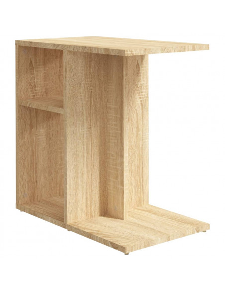 Tavolino Rovere Sonoma 50x30x50 cm in Legno Multistrato