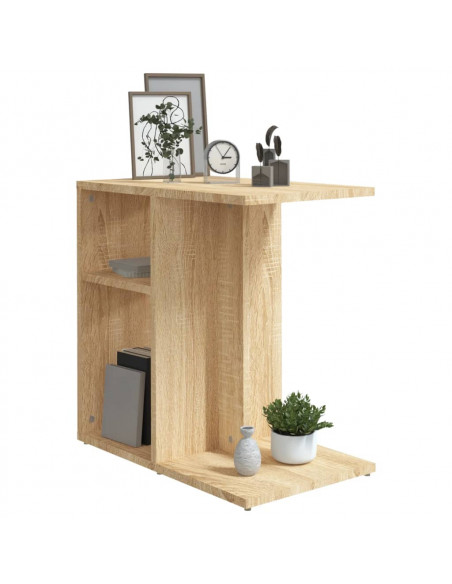 Tavolino Rovere Sonoma 50x30x50 cm in Legno Multistrato